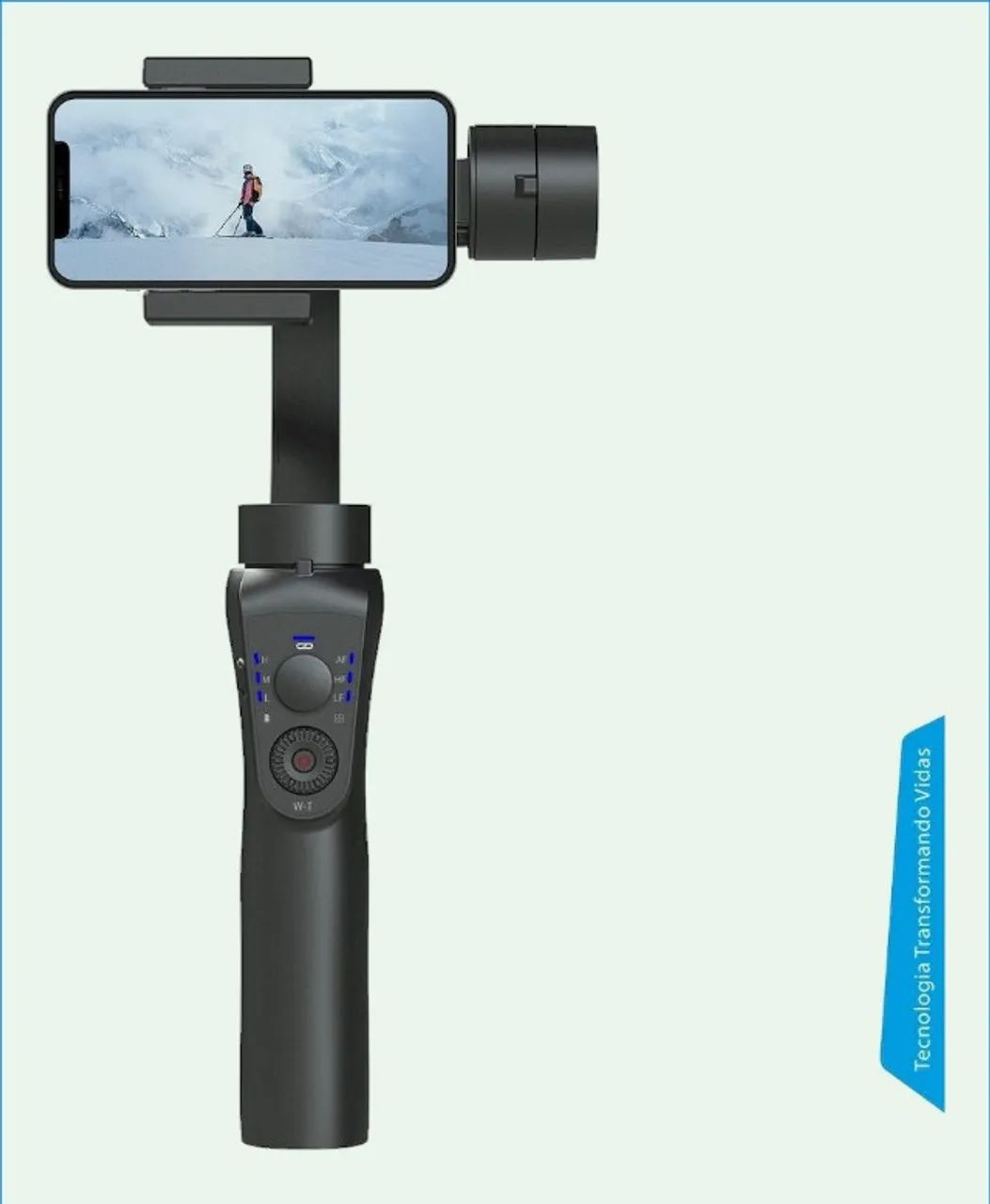 Gimbal estabilizador de imagem Bastão Pro IT Blue LE3902 novo e lacrado. - Foto 2