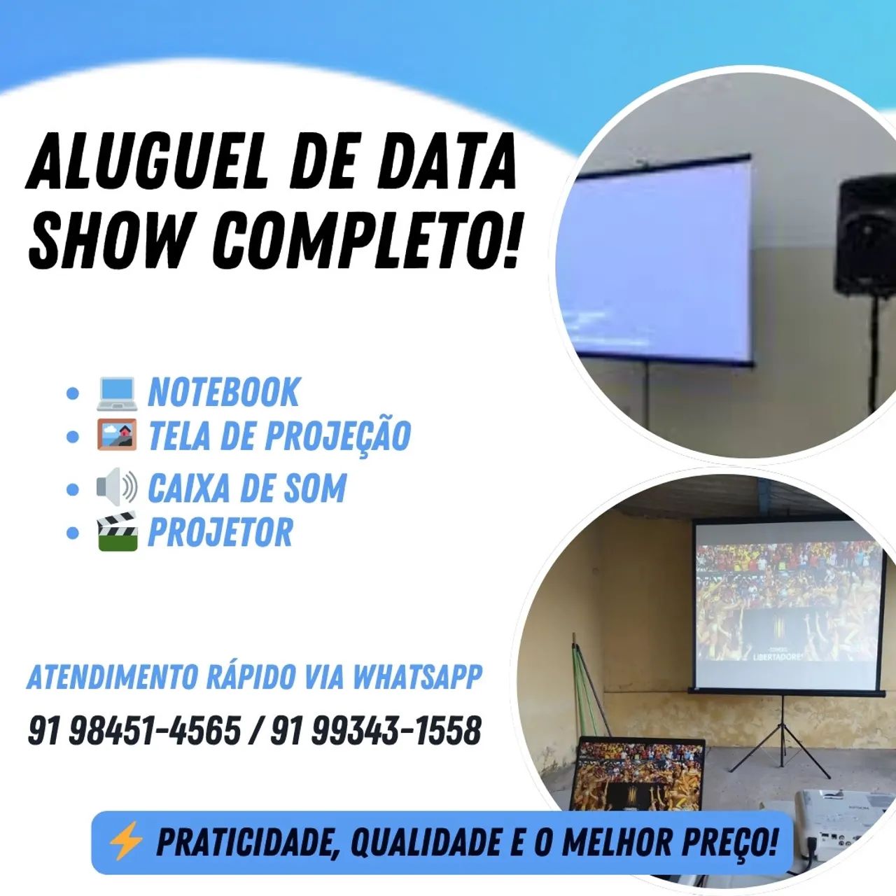 Aluguel de data show 