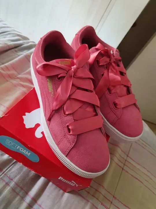 Tênis Puma Vikky Plataform sem uso N37 *Leia o Anúncio* - Foto 3