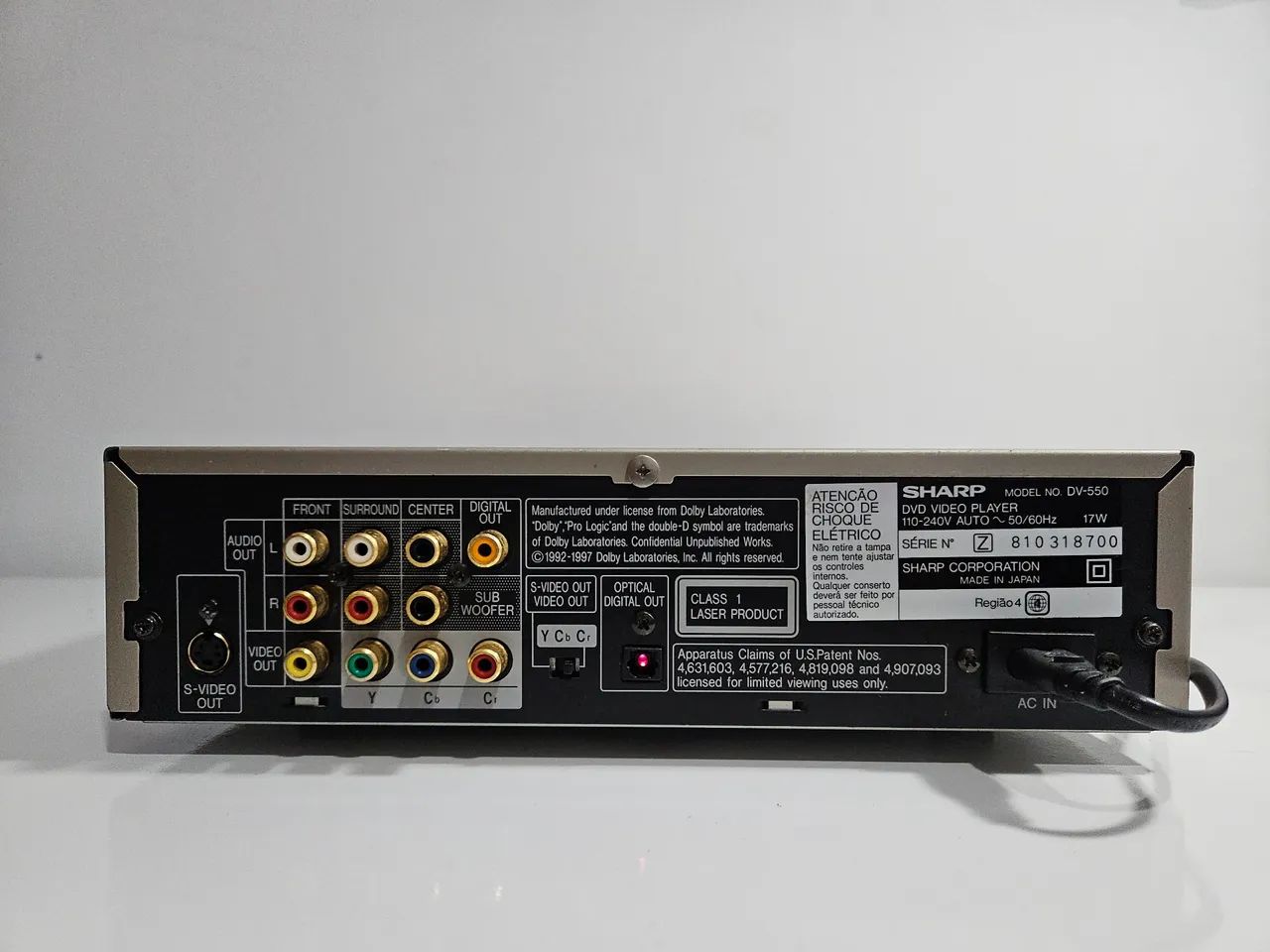 DVD Sharp DV-550 Dolby Digital (ler desc.) - Foto 3