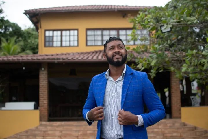 OPORTUNIDADE TERNO AZUL ELEGANTE + CALÇA   - Foto 3