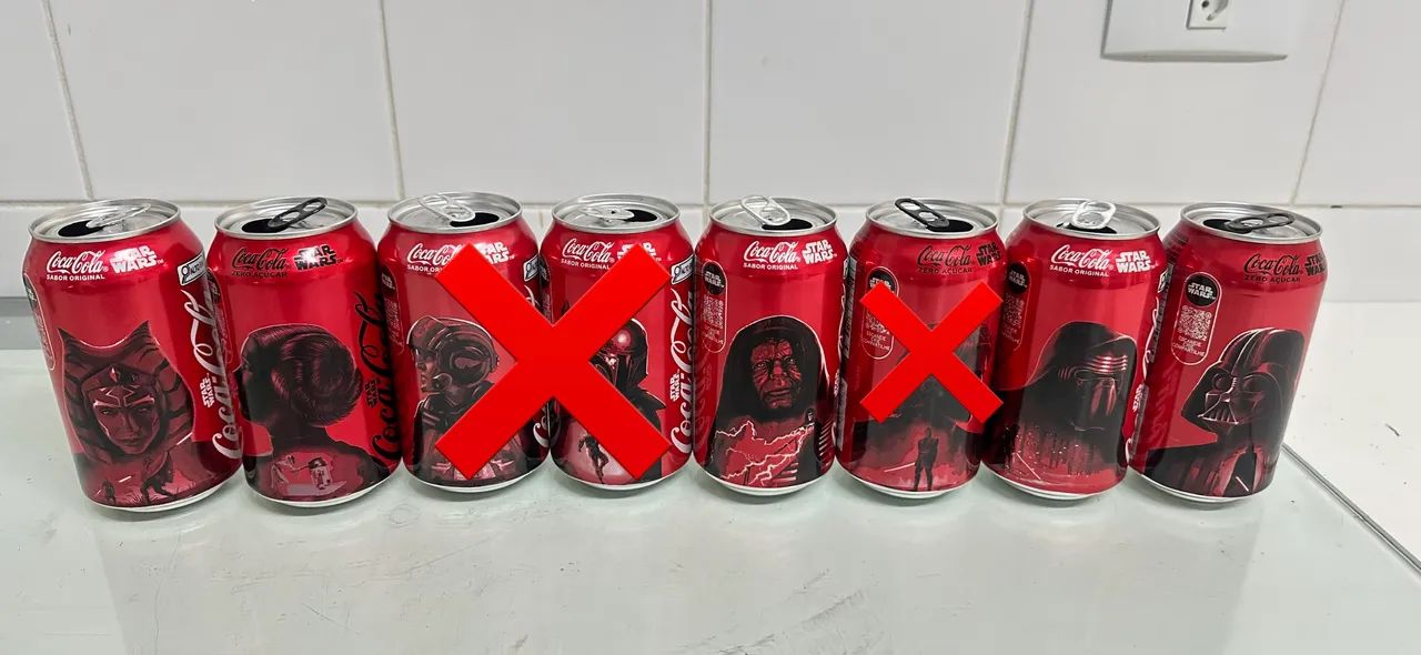 Coca- Cola Star Wars - 3 latas a sua escolha 
