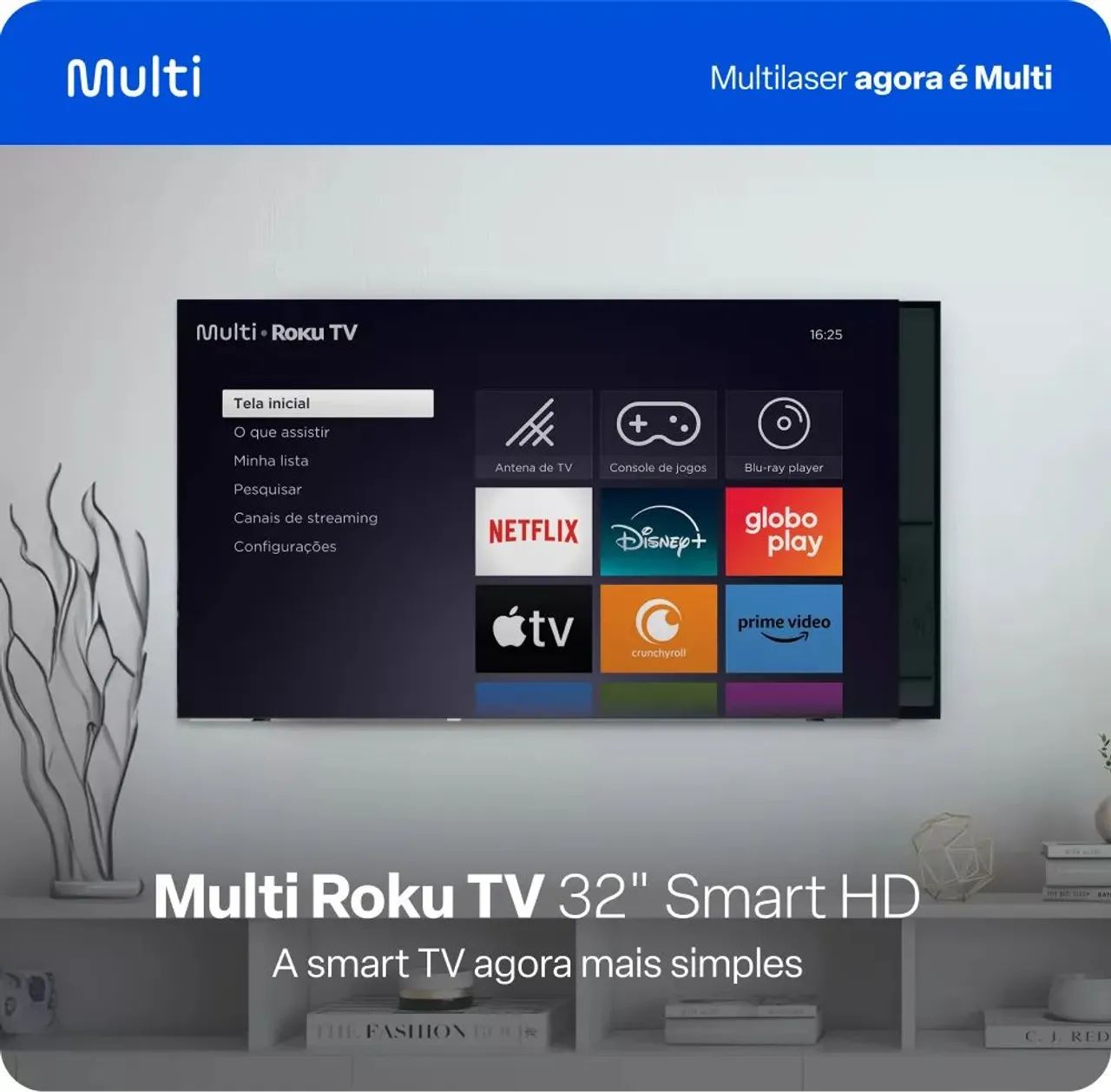 Smart TV Multi Roku 32" HD - 32" - TL052M - Foto 2