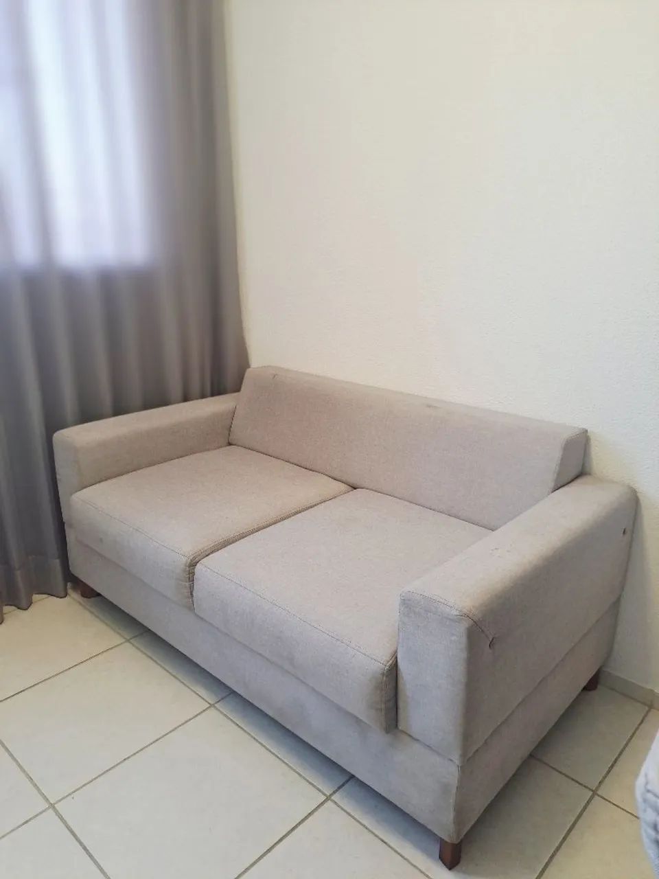 SOFÁ RETRÔ DE LINHO - 2 LUGARES - Foto 4