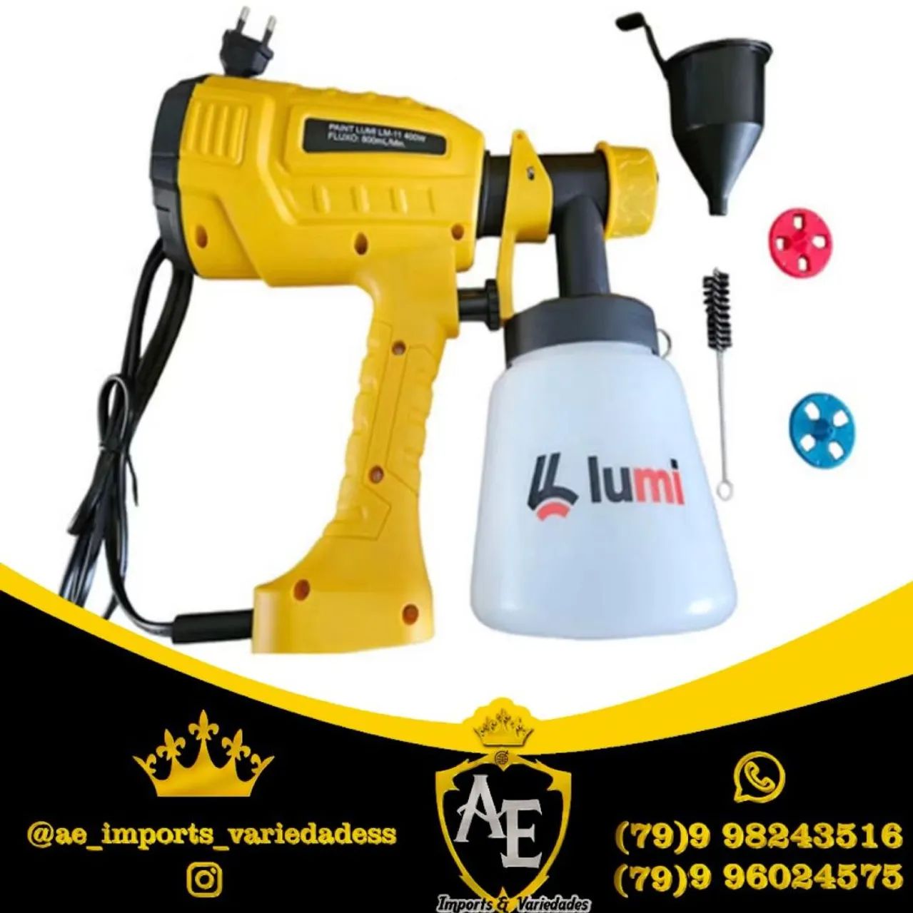 Pistola de Pintura Elétrica Lumi - Nova