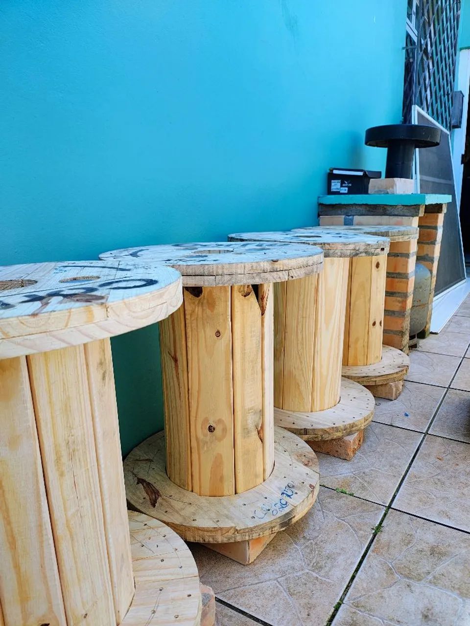 Carretel de madeira  - Foto 5