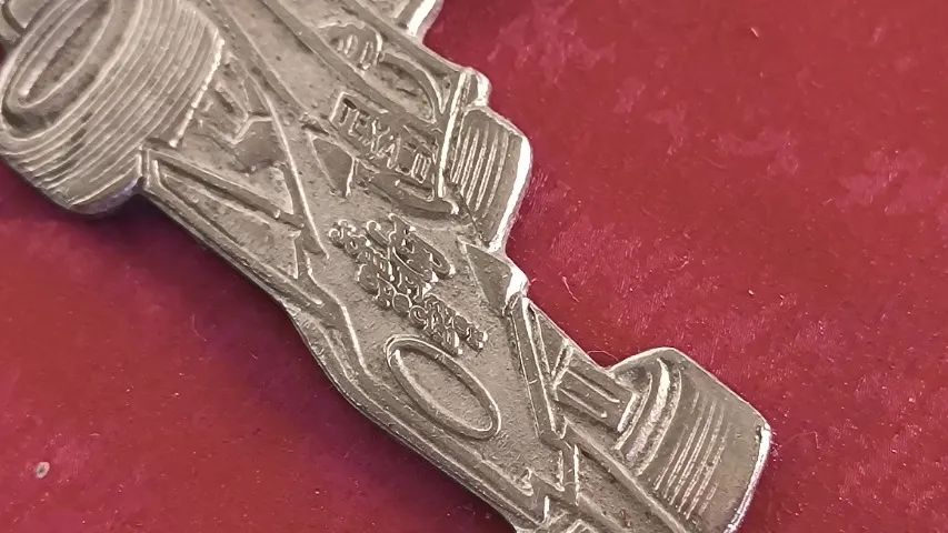 Chaveiro F1 Ayrton Senna Texaco antigo 