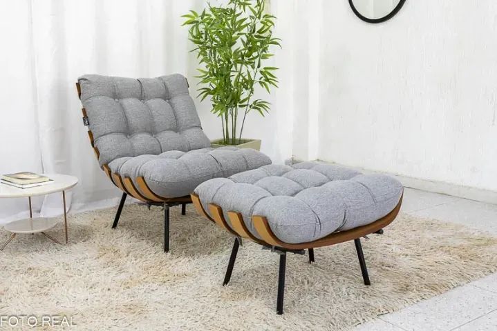 Poltrona  Florença com Puff    Pronta Entrega! - Foto 5