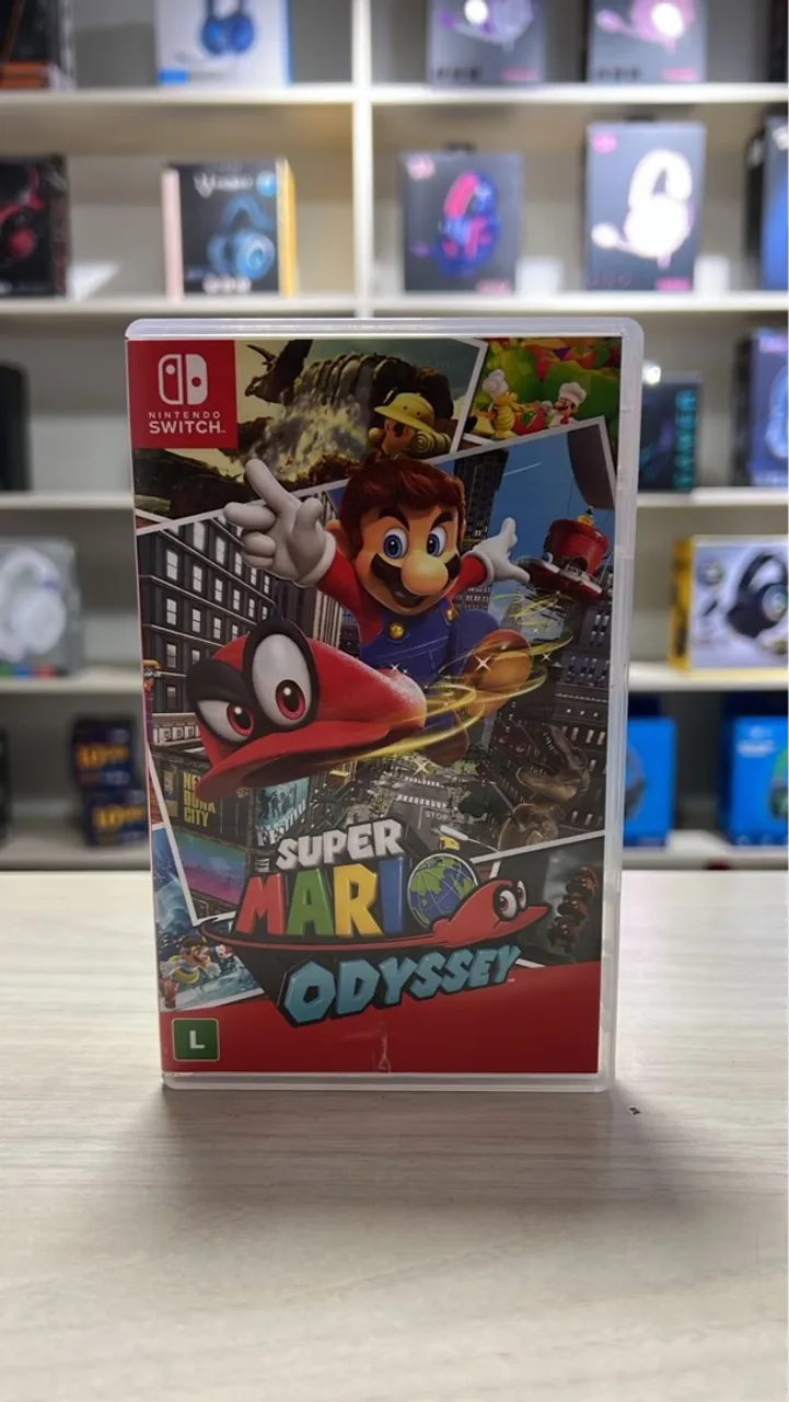 Jogo Super Mario Odyssey - Nintendo Switch - Parcelado Sem Juros - Loja Física
