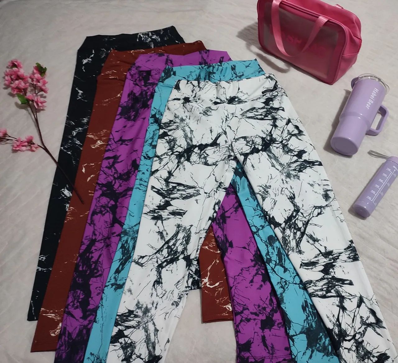 Calça Legging Marmorizada 