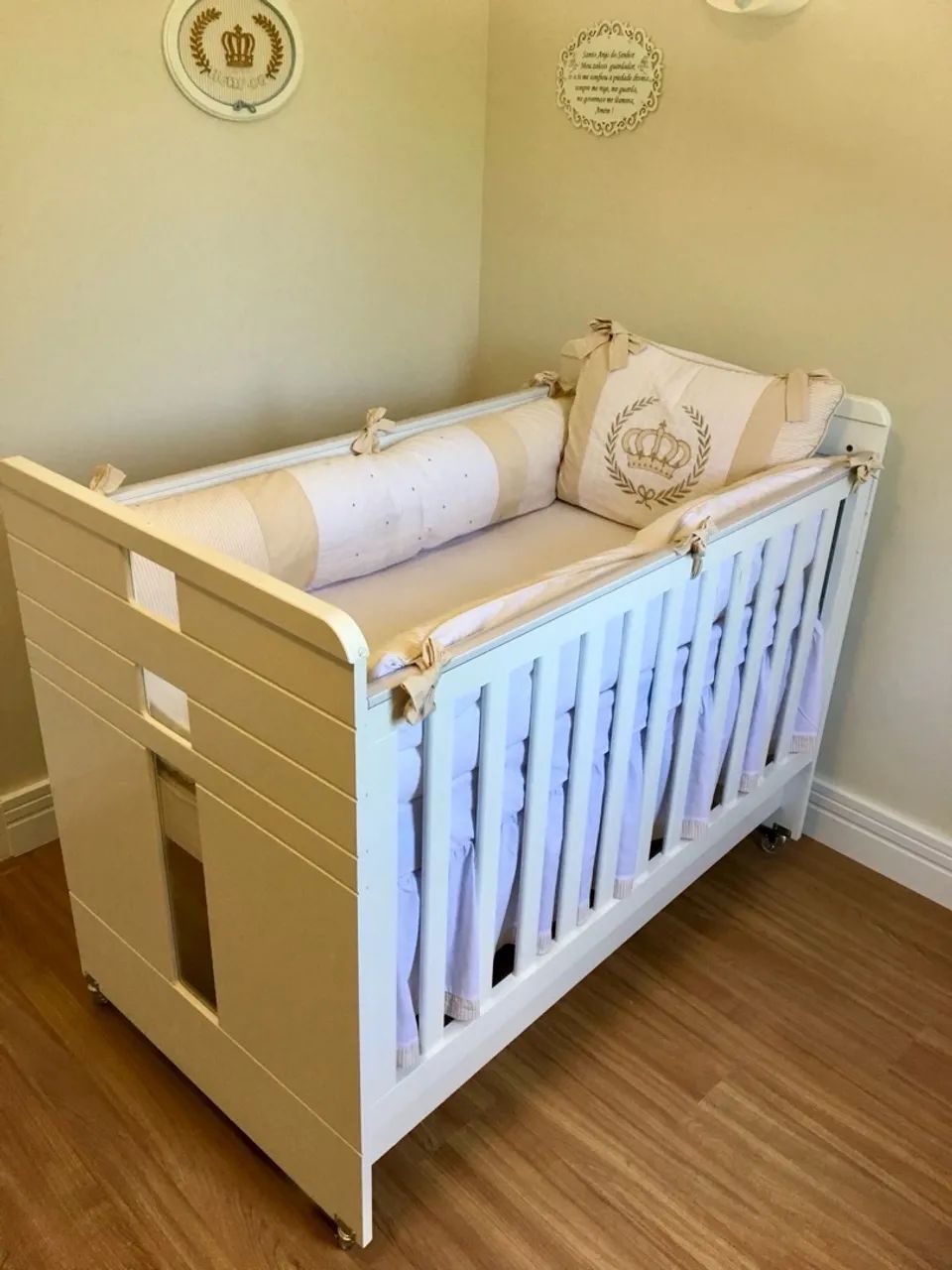 Berço / Caminha de bebê branco impecável - Foto 5
