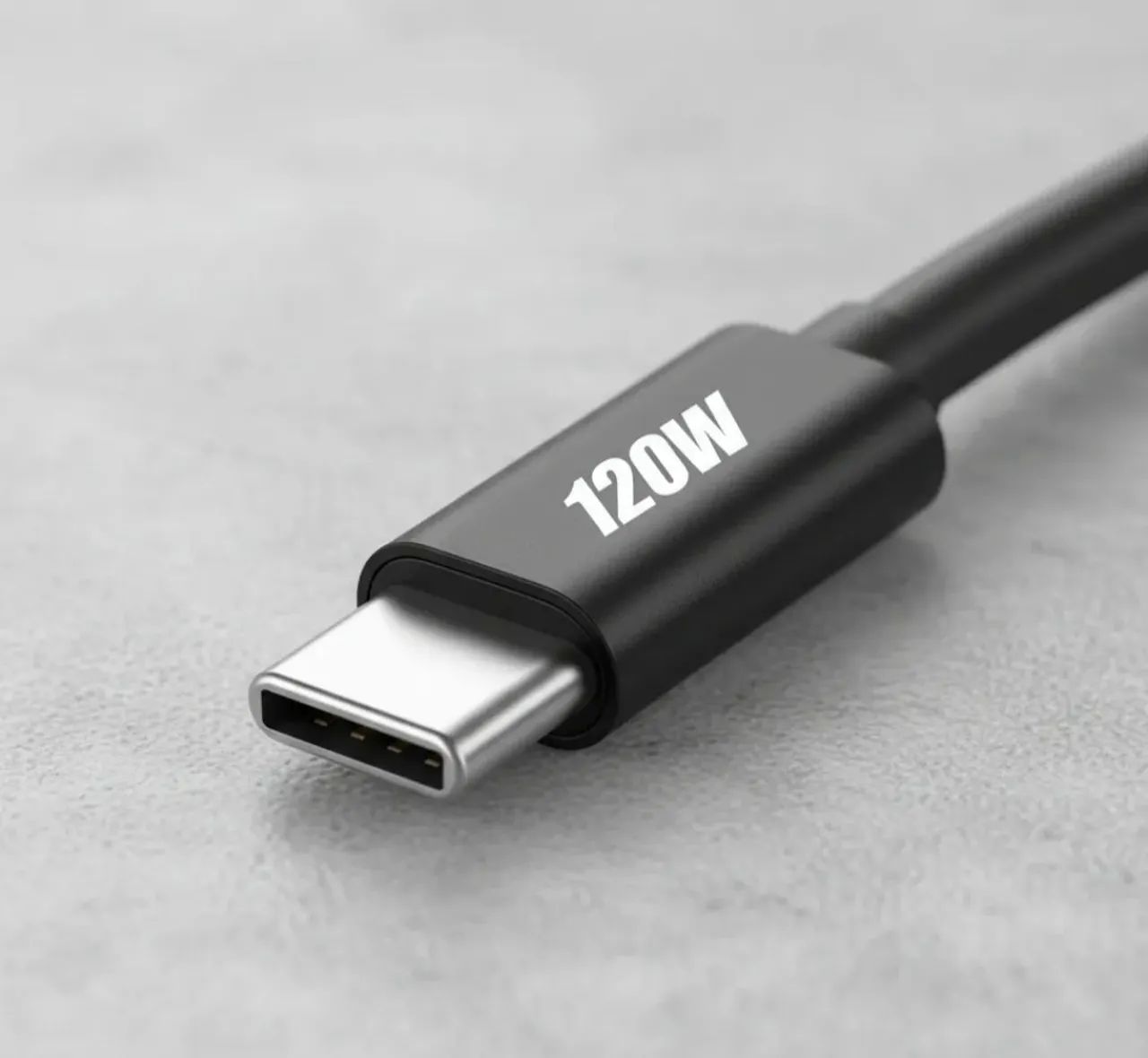 Cabo duas pontas USB C 120 wats - Foto 2