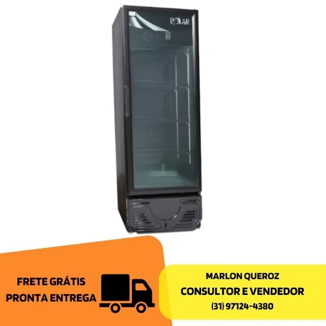 Refrigerador 405 Litros Preto Polar