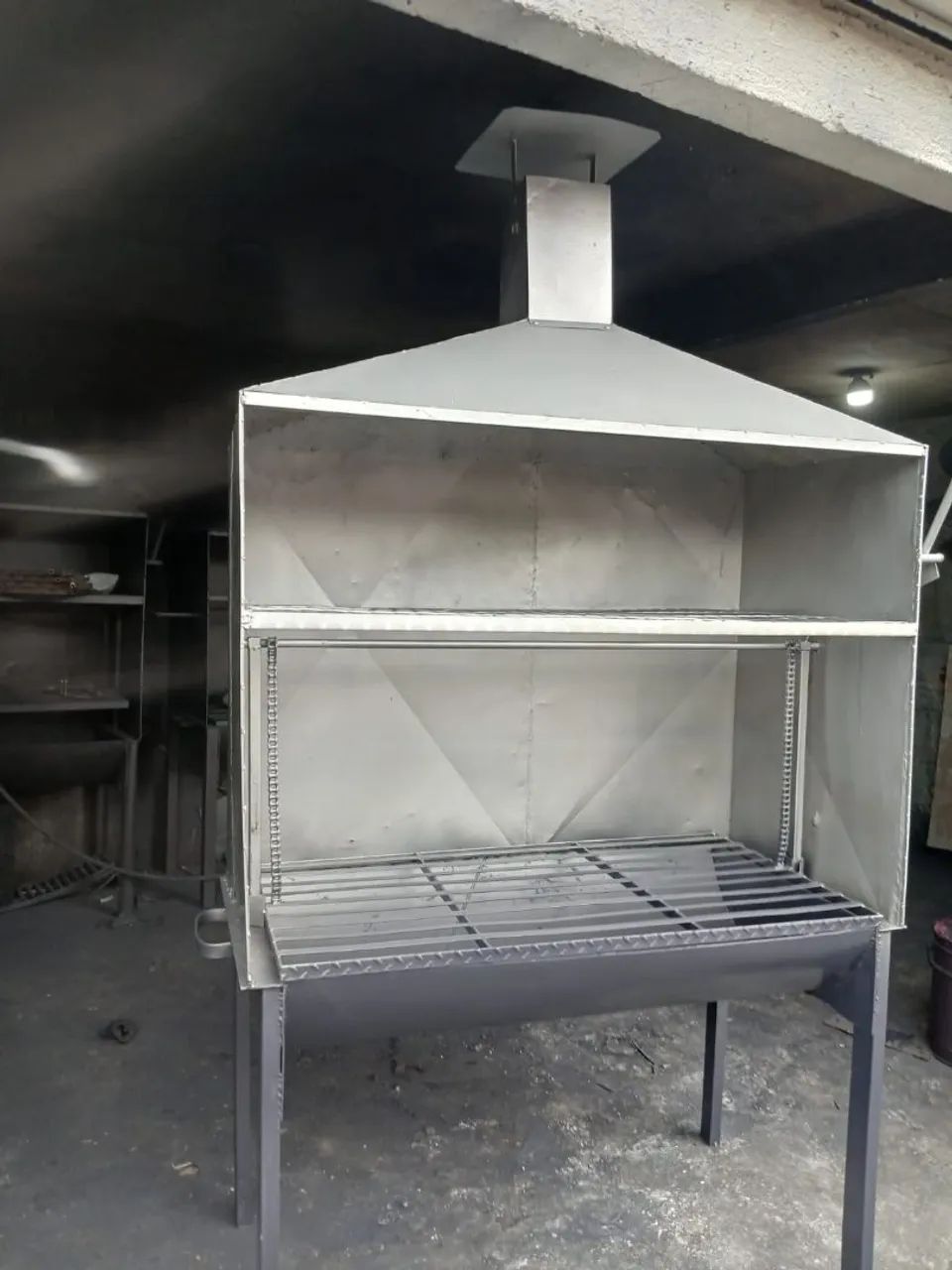 Churrasqueira chapa grossa 1.20x60cm 