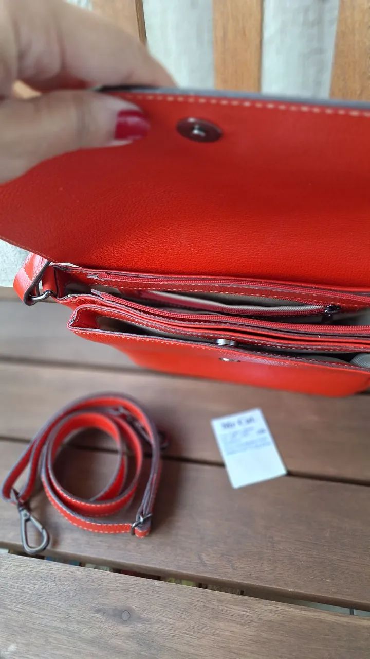 Bolsa de Ombro Vermelha Mr. Cat - Foto 3