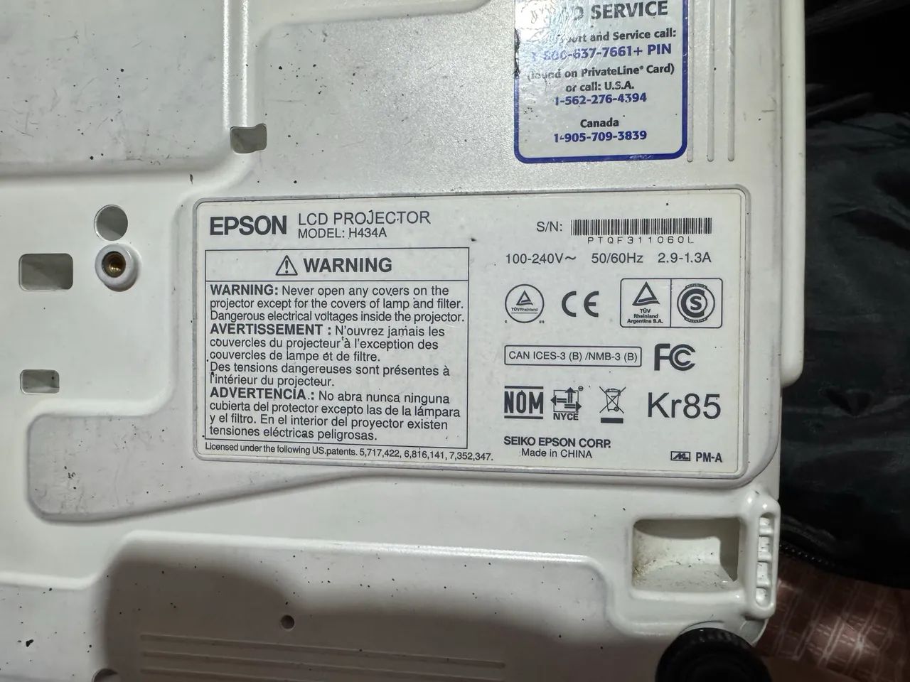 PROJETOR EPSON 434A64396801849858121