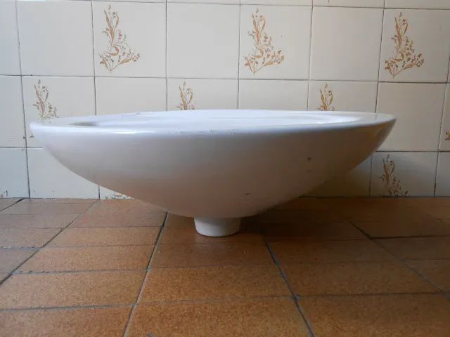 Pia/lavatório + coluna branco (usado/no estado) - Foto 6