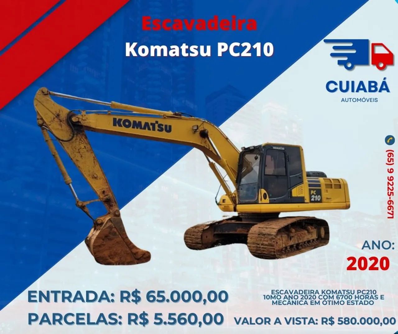  ESCAVADEIRA KOMATSU PC210LC-8