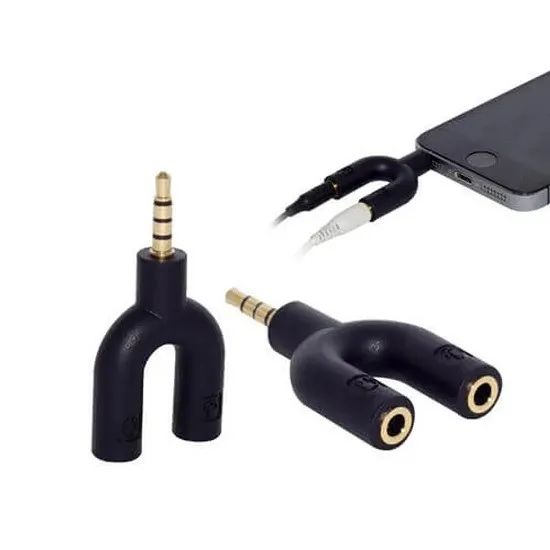 Adaptador Fone e Microfone Y P2 para P3  - Foto 2