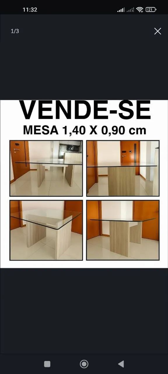 MESA DE VIDRO