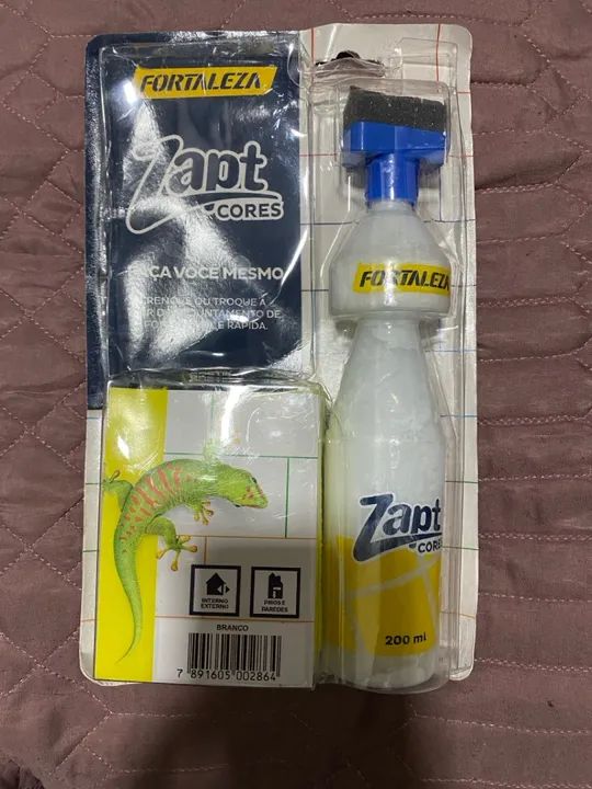 ZAPT TINTA PARA RENOVAR REJUNTE- COR BRANCA- NOVO 