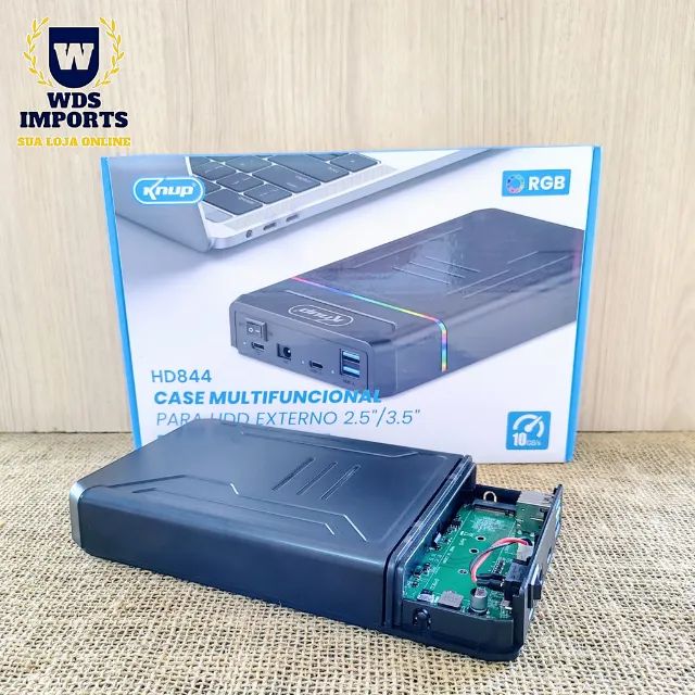 Case Multifuncional Para Hd Externo Rgb 2,5/3,5