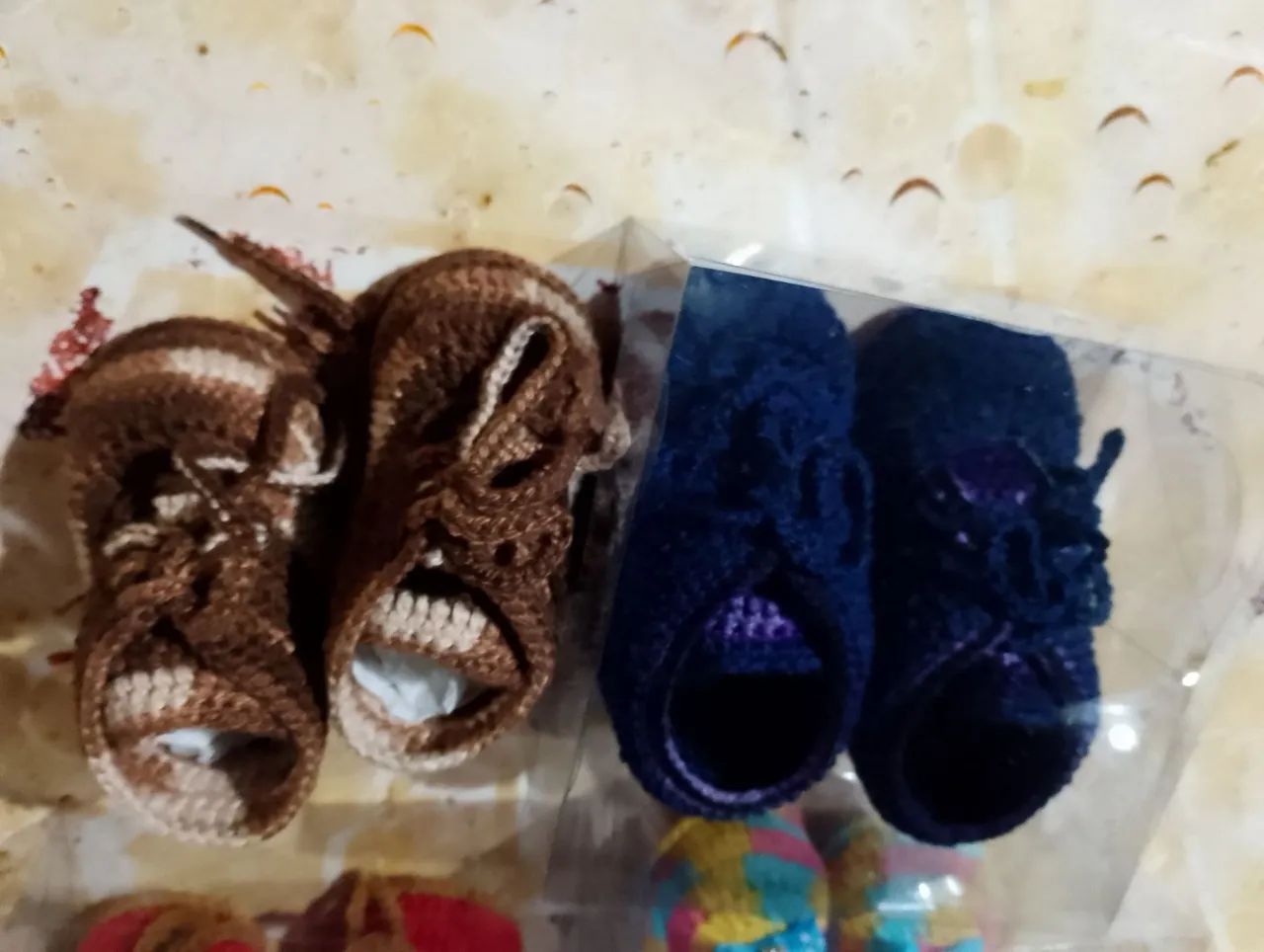 Sapatinhos de Bebê - Unissex - Crochê - Foto 3