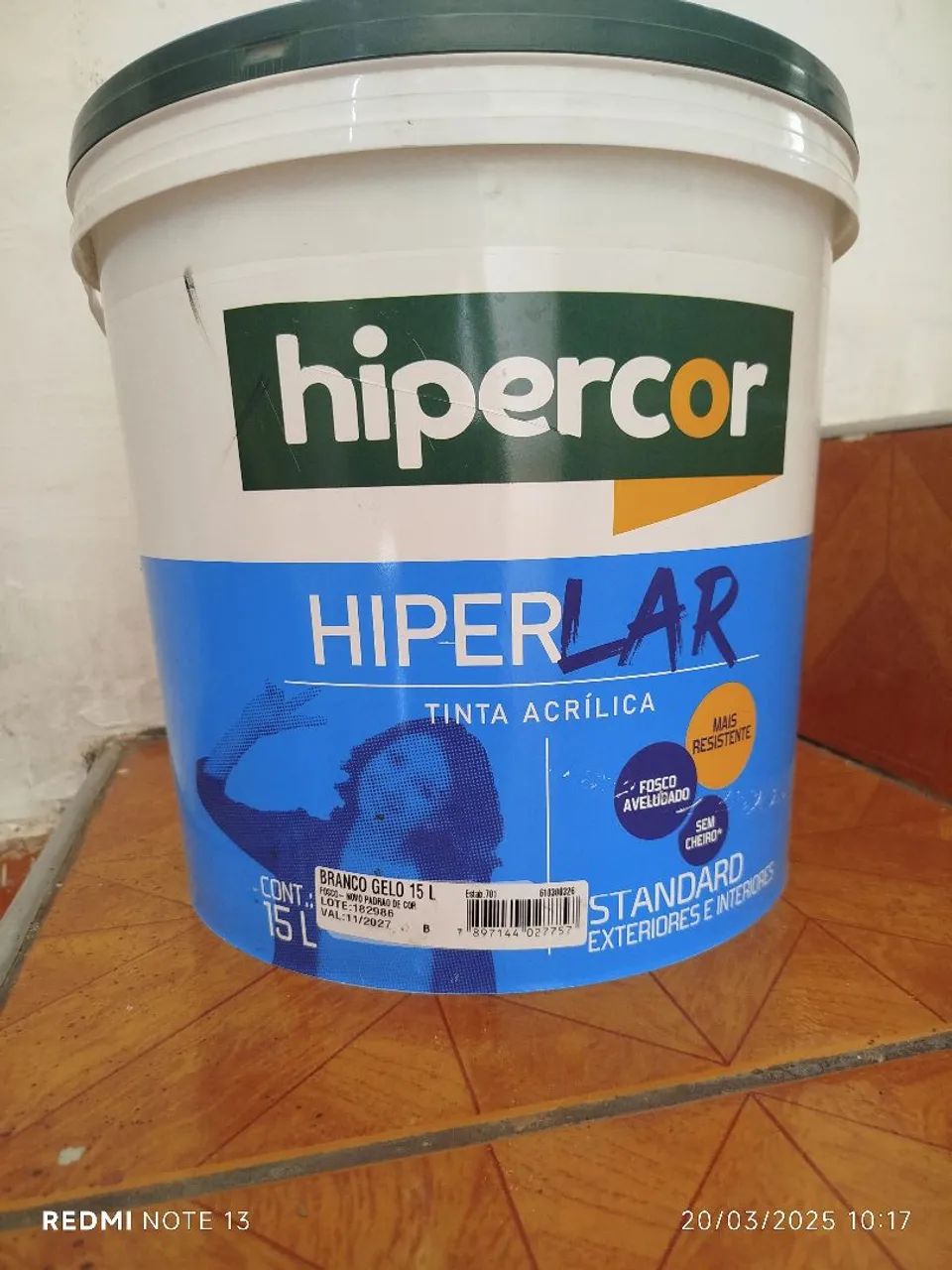 Tinta Acrílica Hiperlar Branco Gelo 15L - Foto 3
