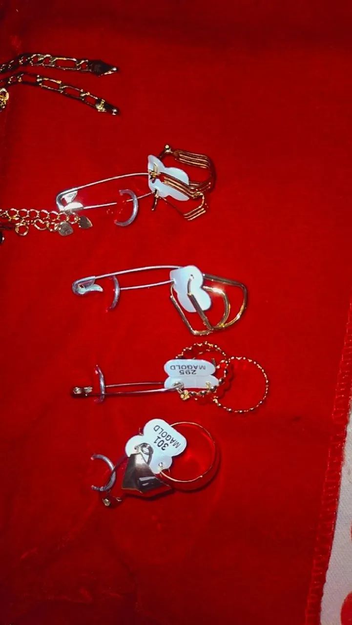 Anéis, brinco, cordão, gargantilha,  Magold Semijoias Diversos Modelos - Foto 4