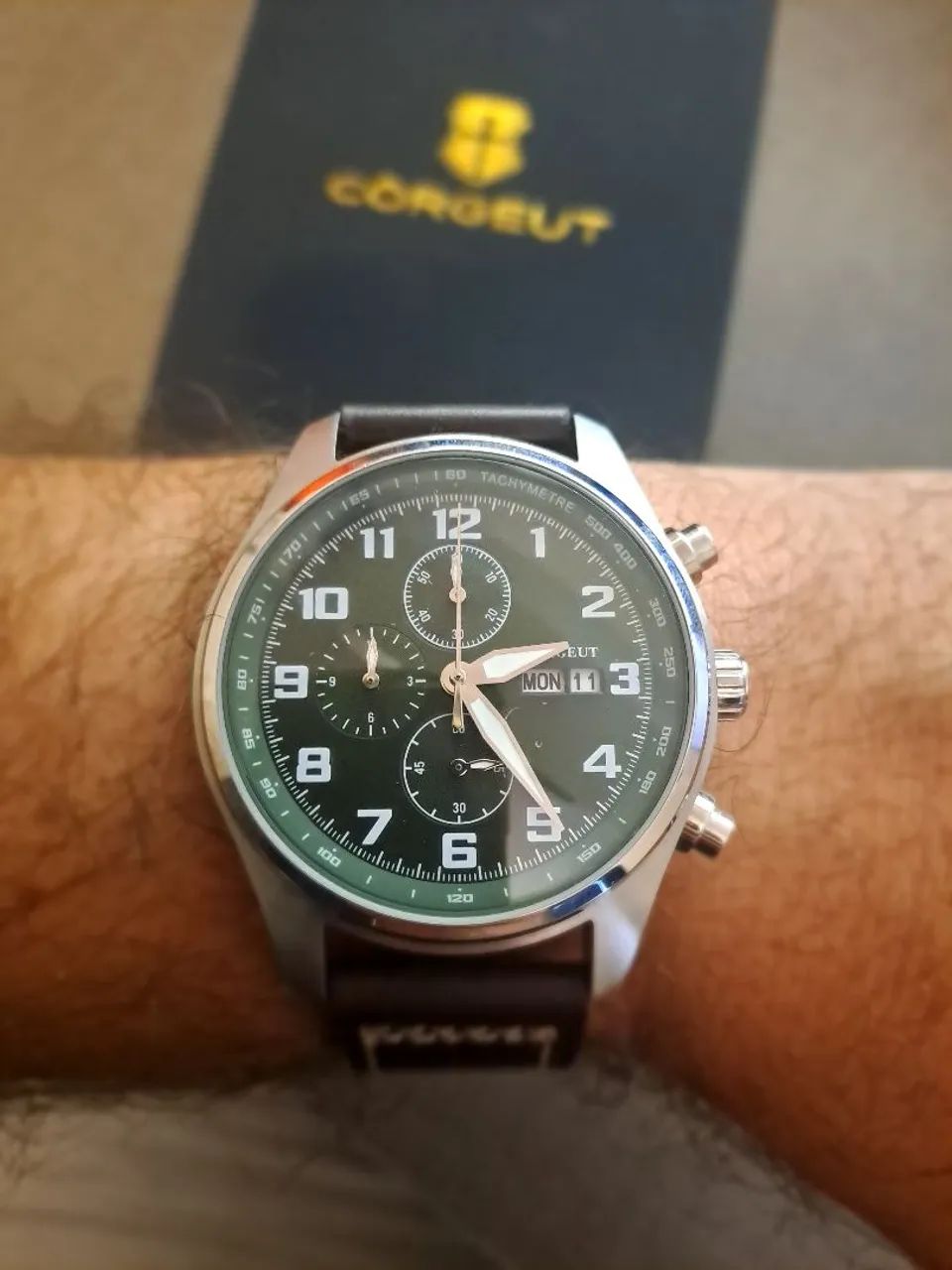 Relógio io Corgeut Homage IWC Pilot Top Gun - Foto 2
