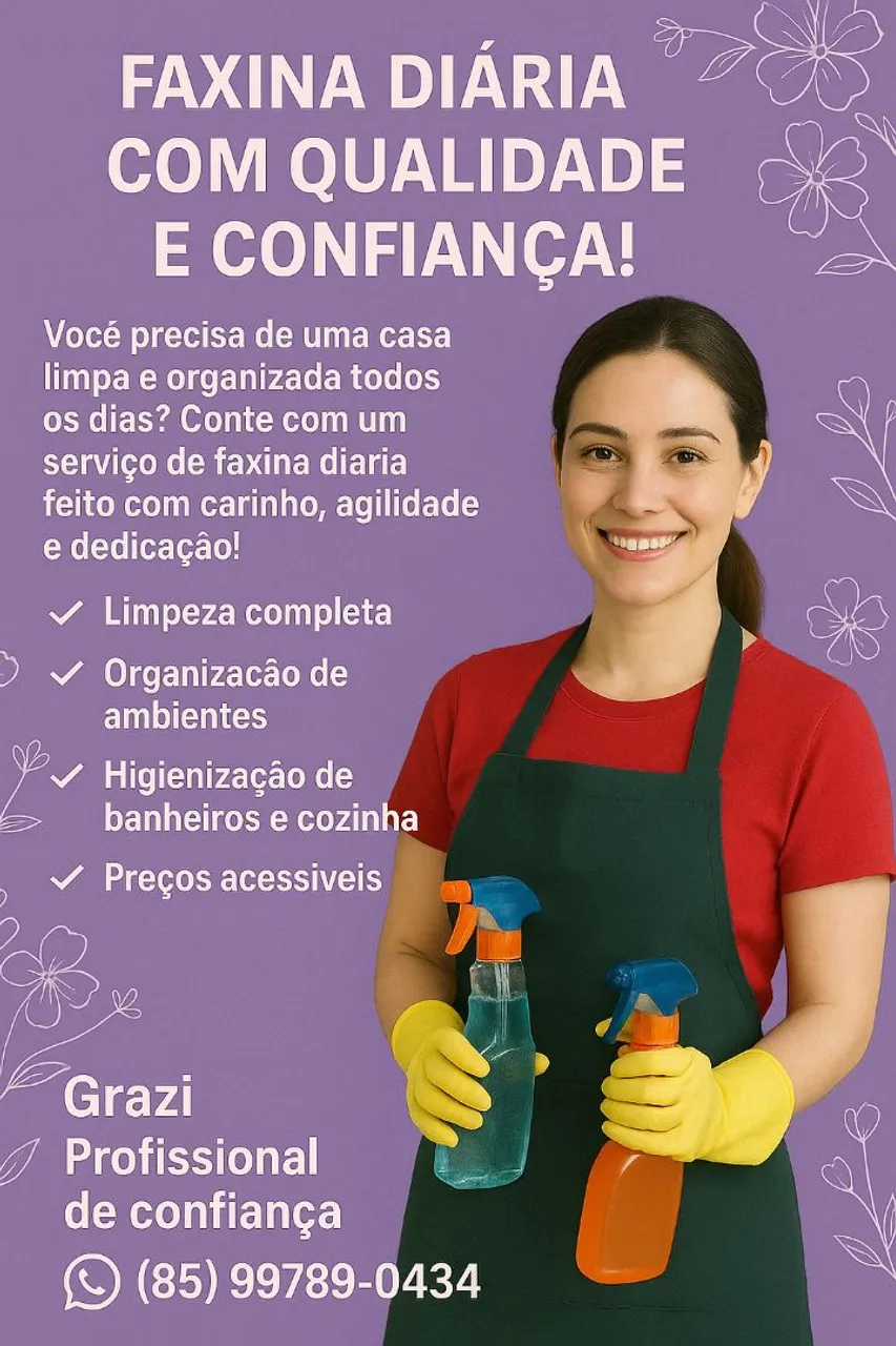 Diária de faxina 