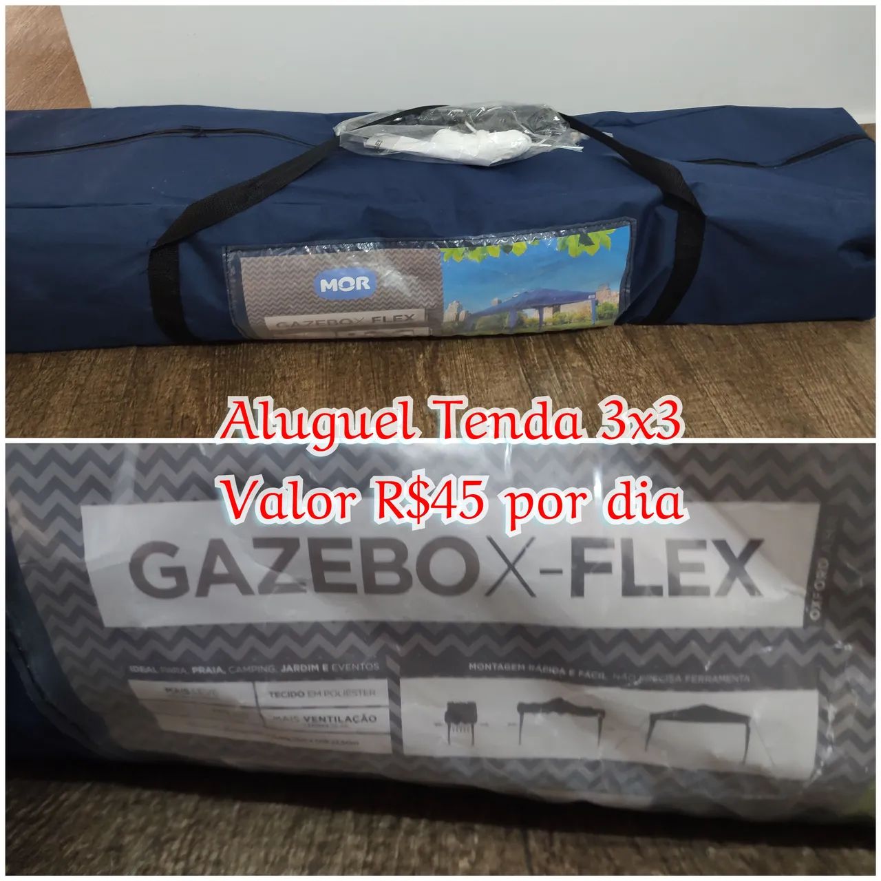 Gazebo 3x3 - Aluguel Diário