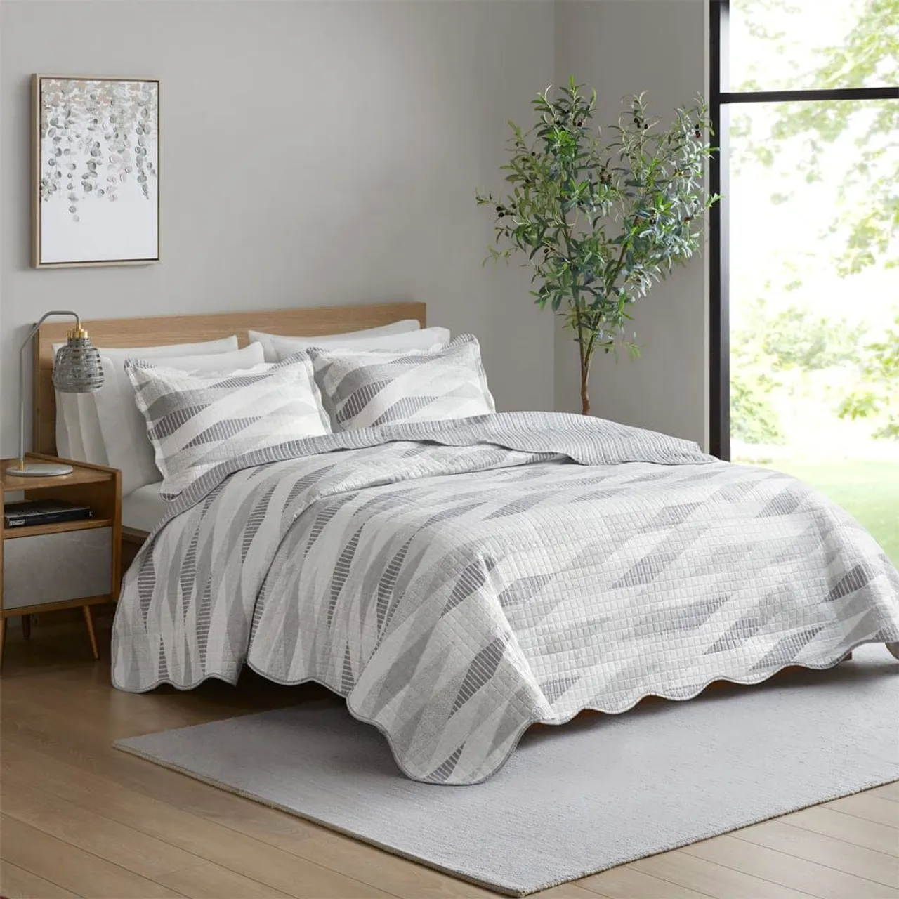 Colcha de cama estampada
