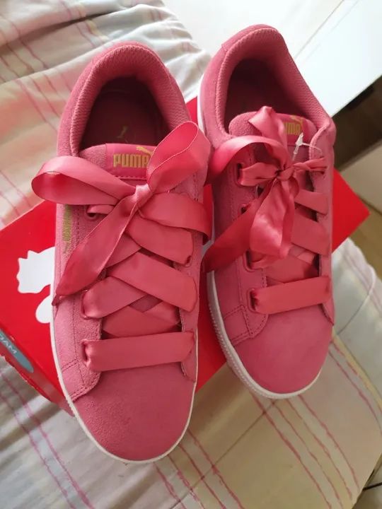Tênis Puma Vikky Plataform sem uso N37 *Leia o Anúncio* - Foto 2