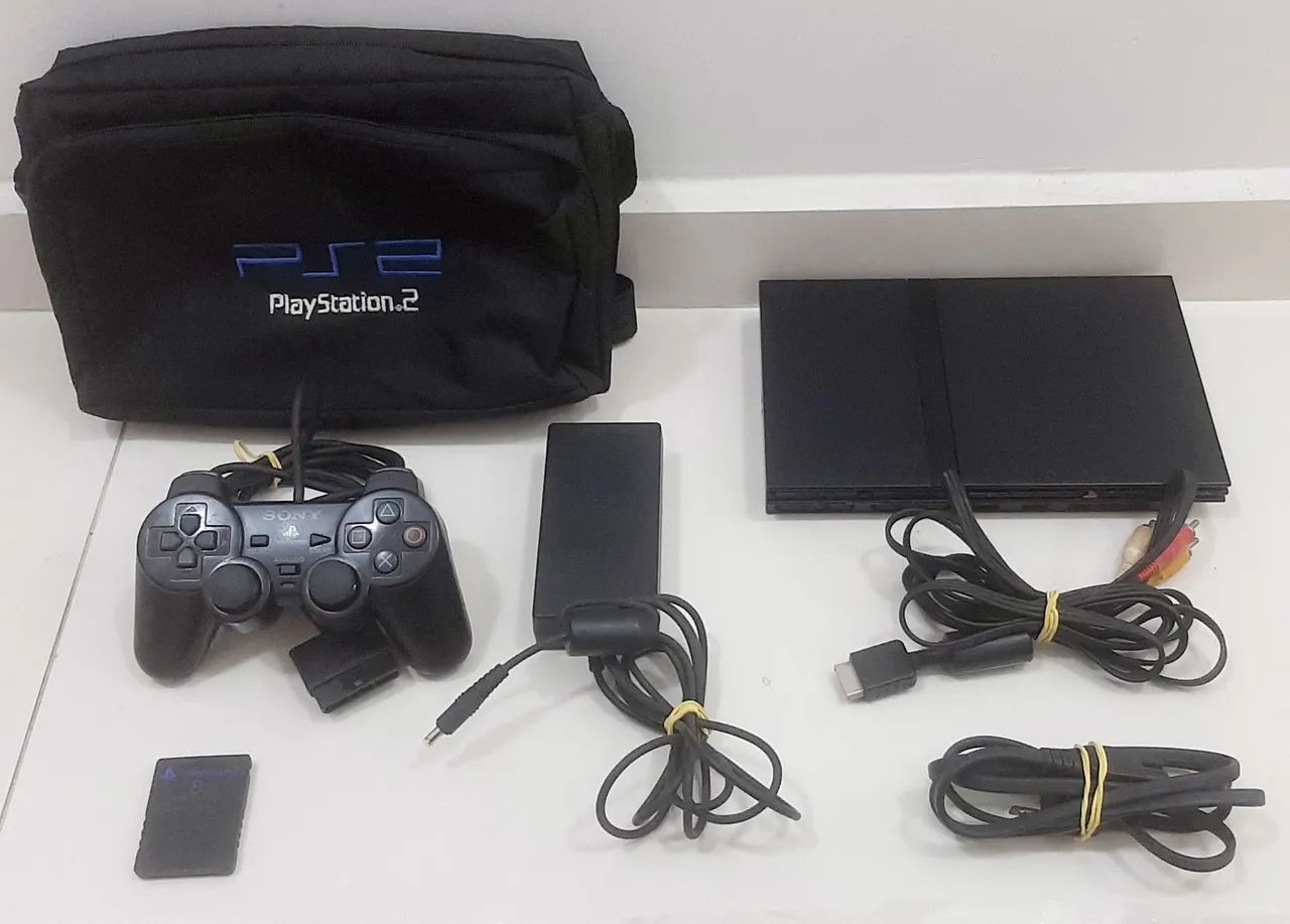 Playstation 2  desbloqueado bivolt completo com jogos - Foto 2