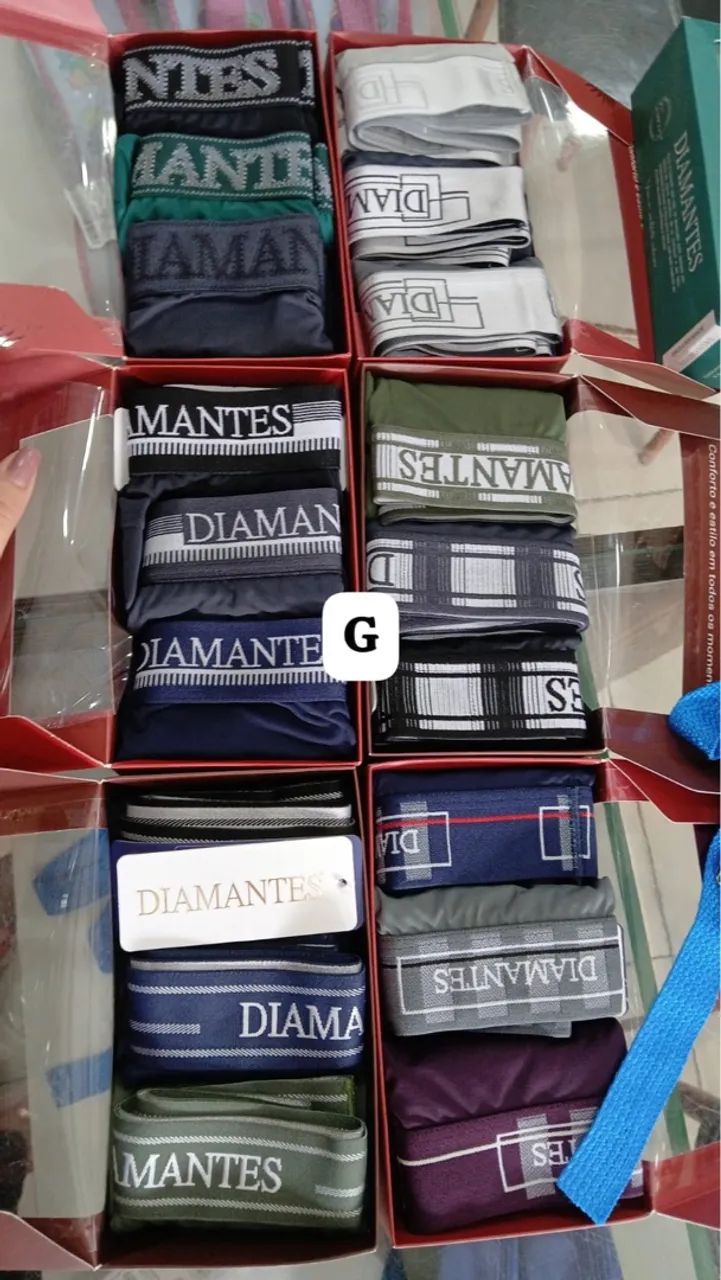 Cueca Boxer Diamantes - Conforto e Estilo! - Foto 4