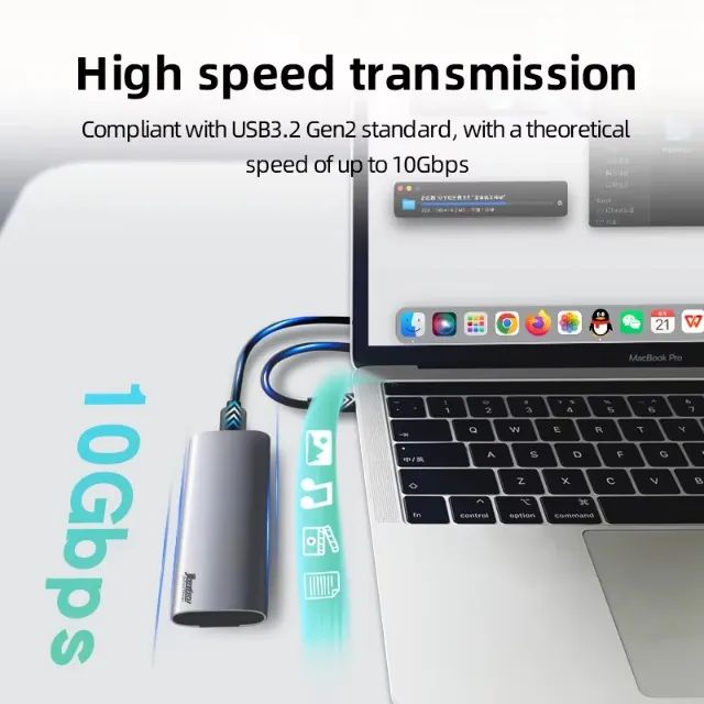 SSD Externo 512gb USB A ou Type C (Para: PC, Note, Mac e Consoles) - Acc cartão /pix. - Foto 4