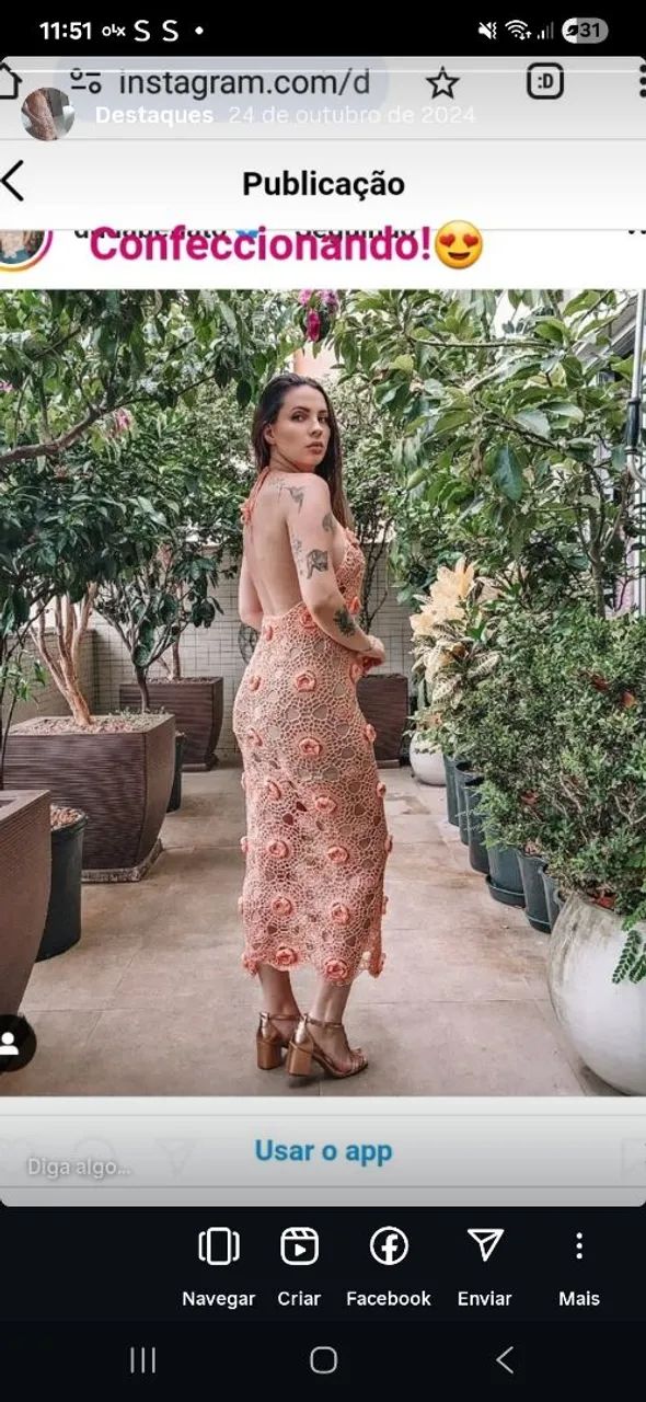 Vestido croche 