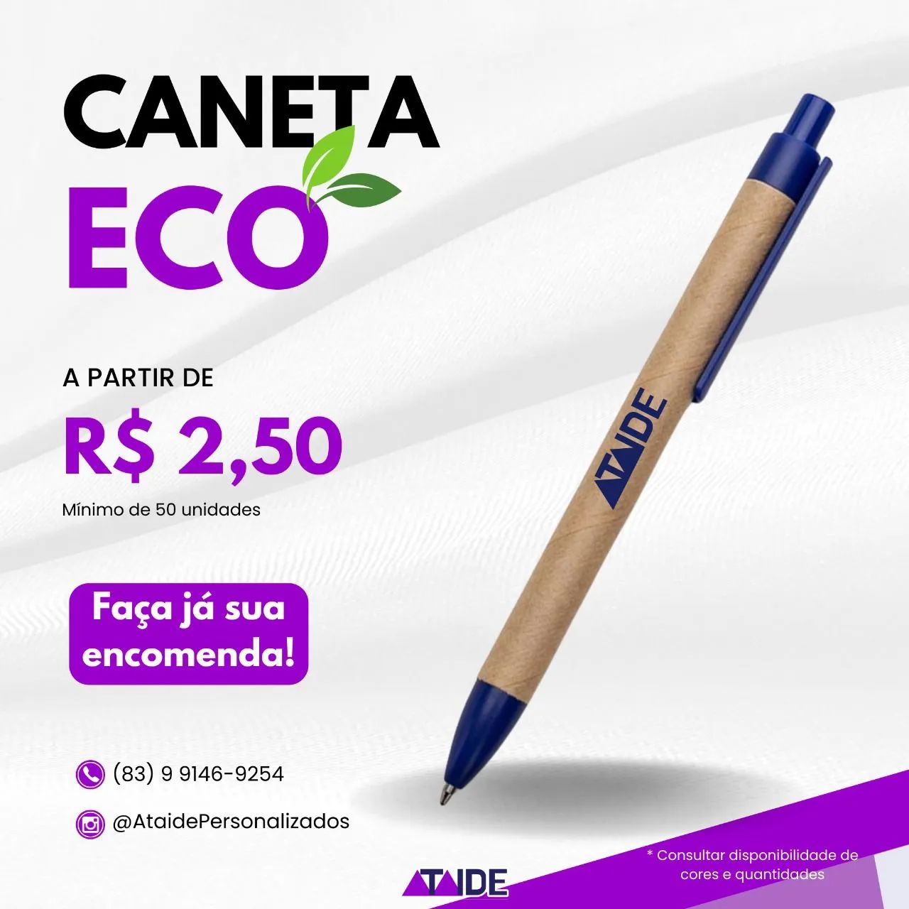 Canetas personalizadas 