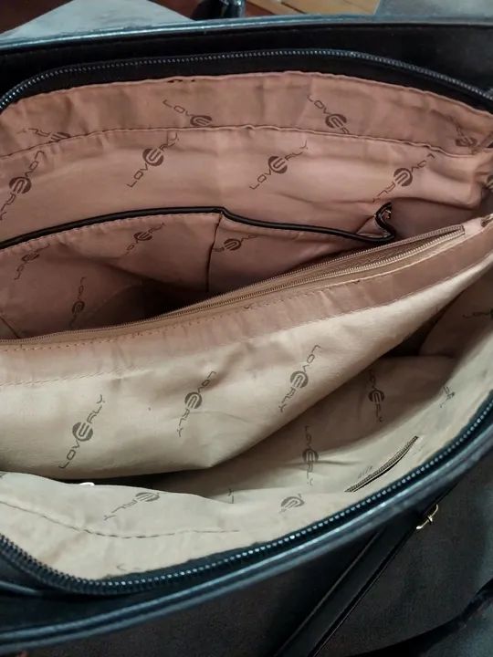 Bolsa Love Girl  Preta e Animal Print - Foto 5