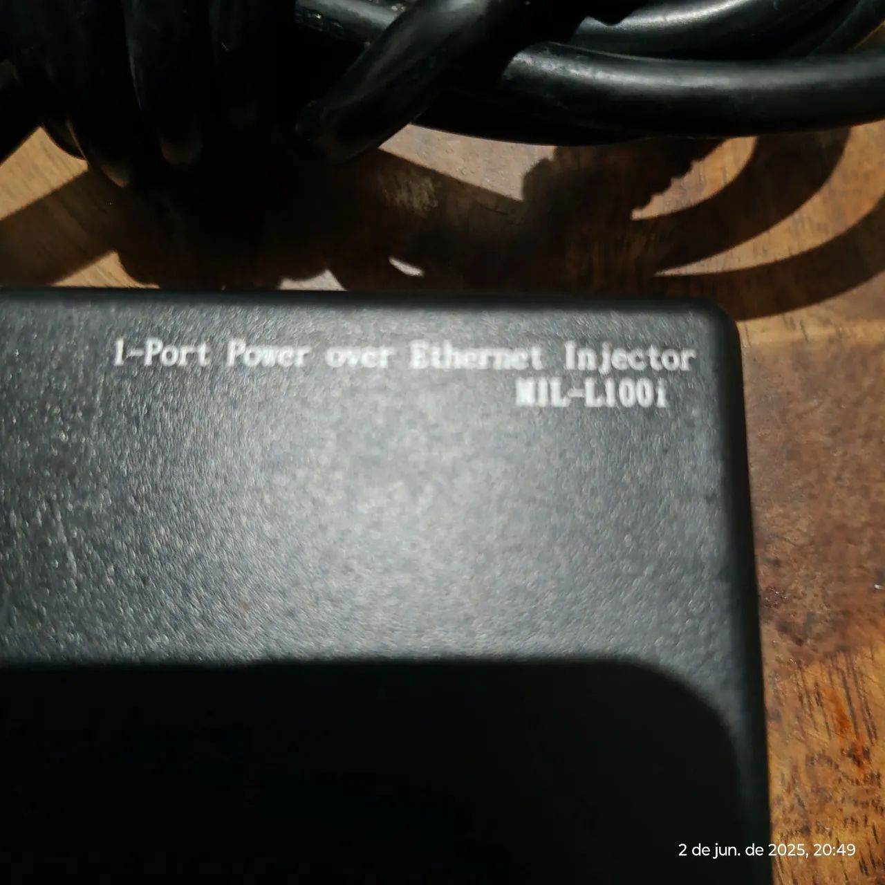 FPoE, power injector, fonte de Alimentação com Porta de Rede - Data In - Foto 2