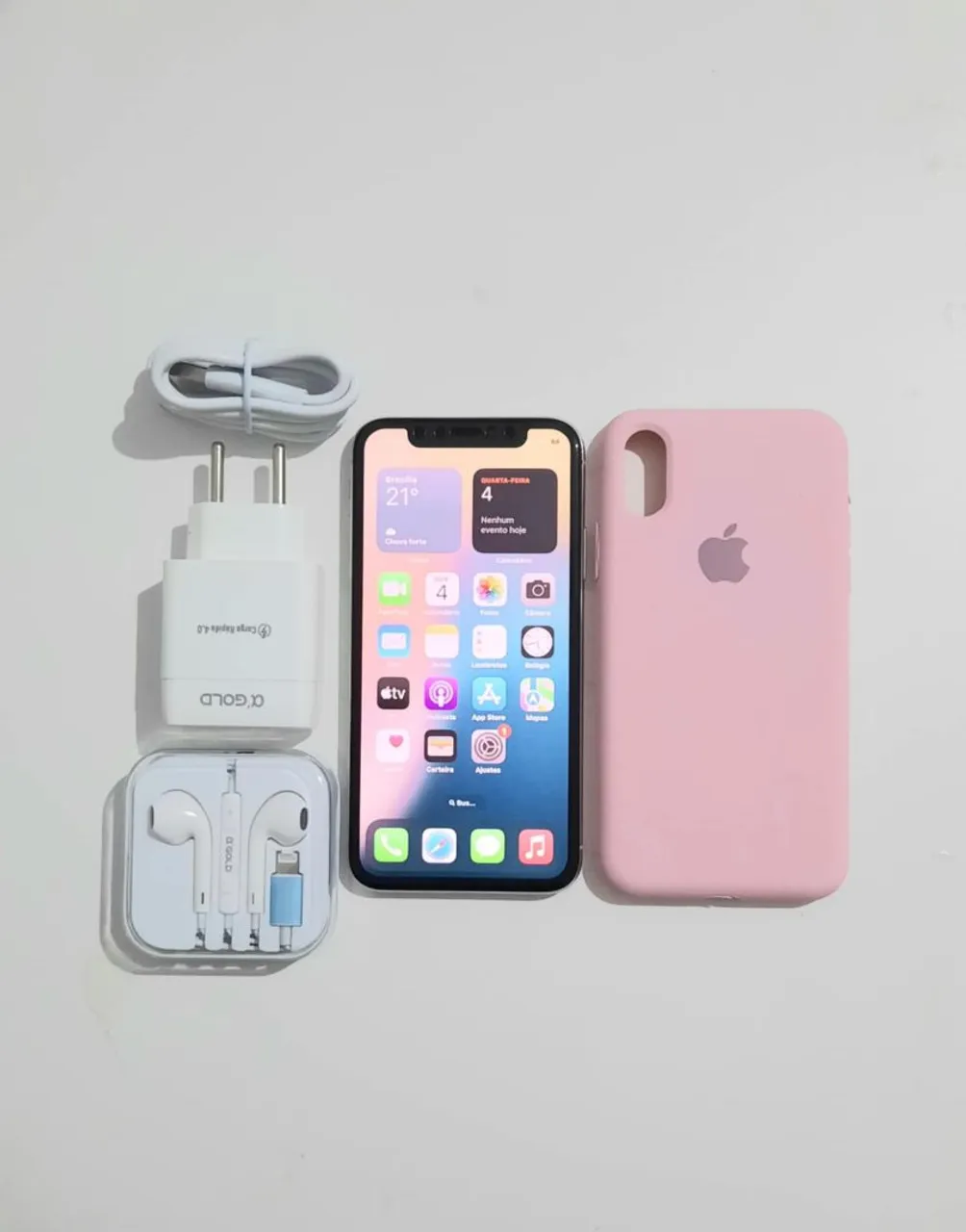iPhone X, 256GB, Face ID, Semi novo C/ Nota Fiscal