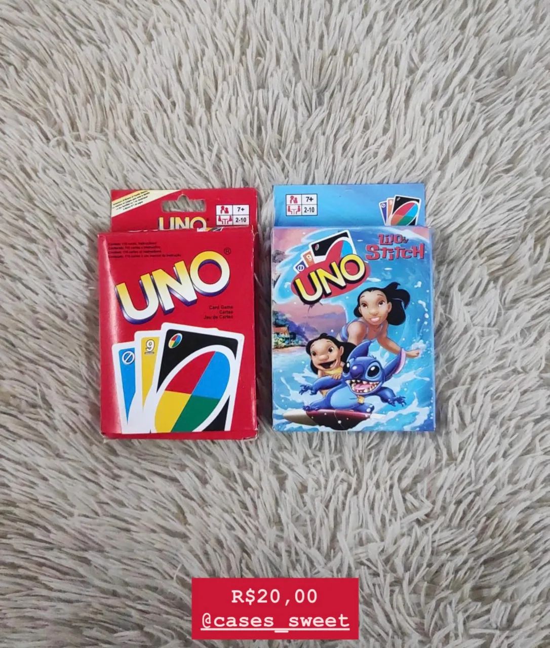 Jogo de Cartas Uno Tradicional Personagem