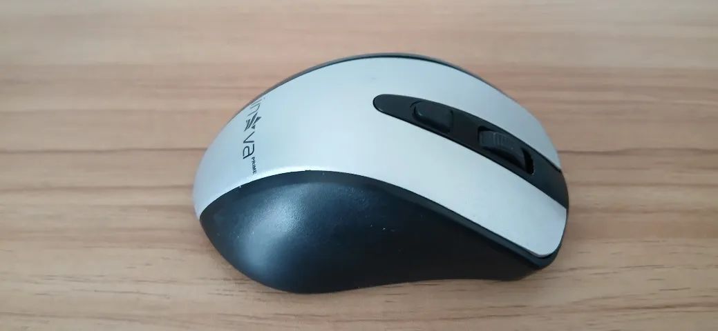 Mouse Óptico Inova Prime Prata e Preto - Foto 3