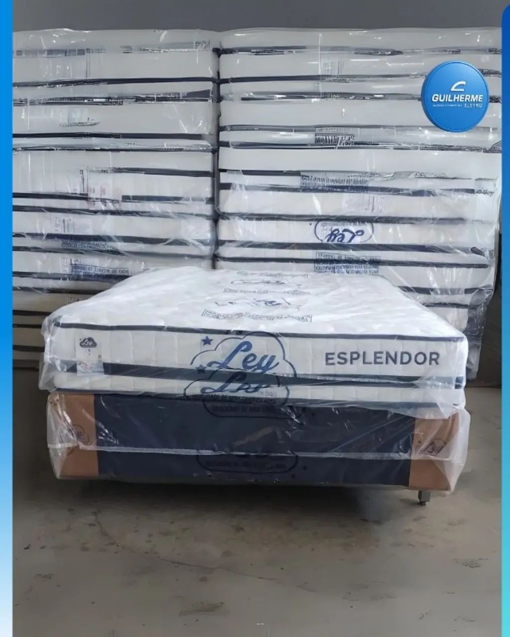 Double Mattress with Individually Encased Springs, Factory-Sealed Products