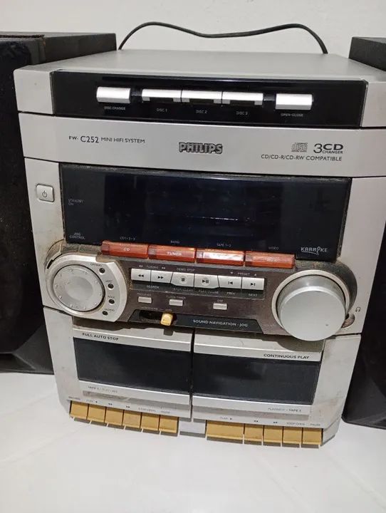 Aparelho de som Philips 3 em 2