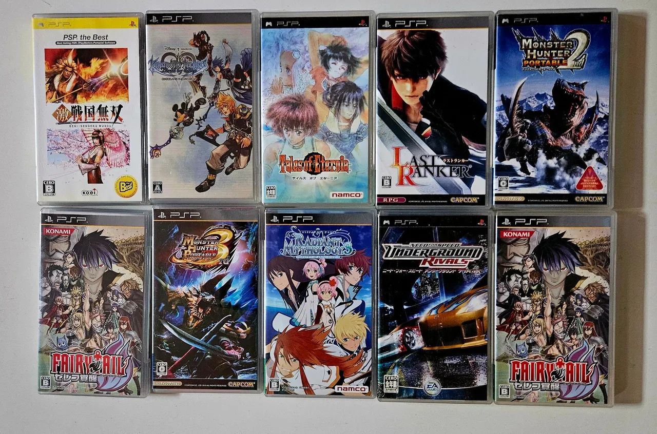 Jogos PSP original japonês Playstation PSP UMD - Jogos de Vídeo