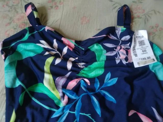  Maiô azul florido Riachuelo - Foto 5