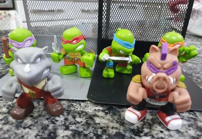 Coleção Toy Arts Tartarugas Ninjas completa bob's com 6
