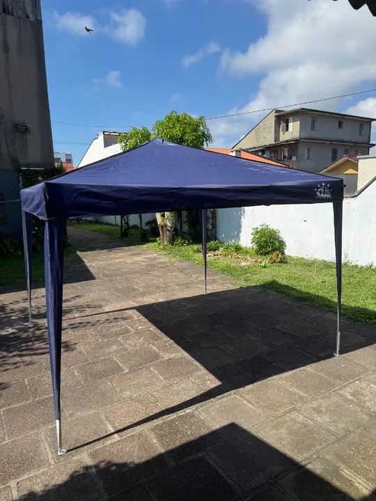Barraca/tenda sanfonada em aço galvanizado